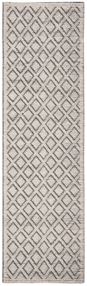 Arlo Home Hand Woven Area Rug, VRM304Z, Ivory/Black,  2' 3" X 8'