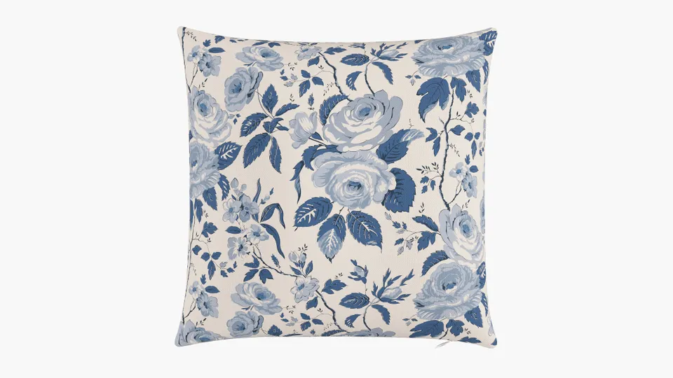 Throw Pillow 20", Delft Chintz, 20" x 20"
