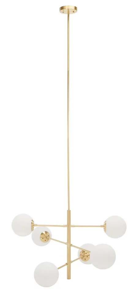 Bassett 6 Light 32" Chandelier - Gold