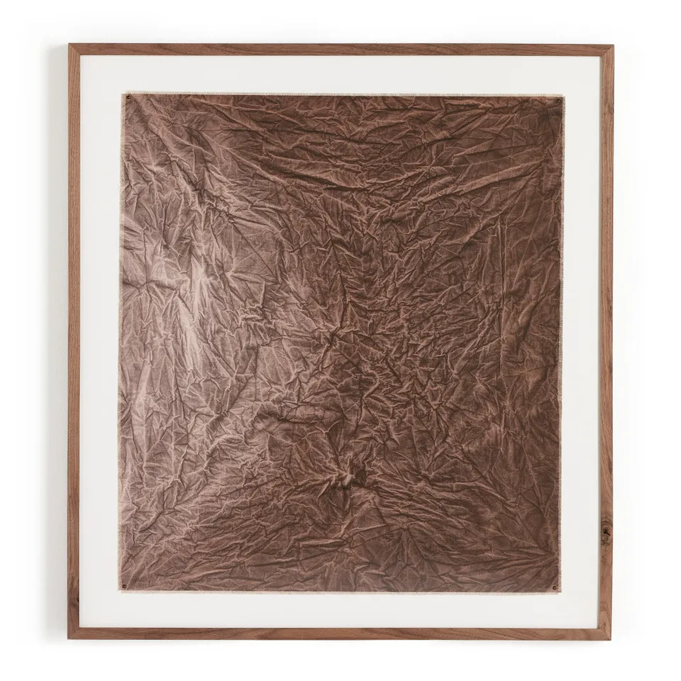 Rock Face At Full Moon by Molly Franken - Rustic 2.5 Walnut