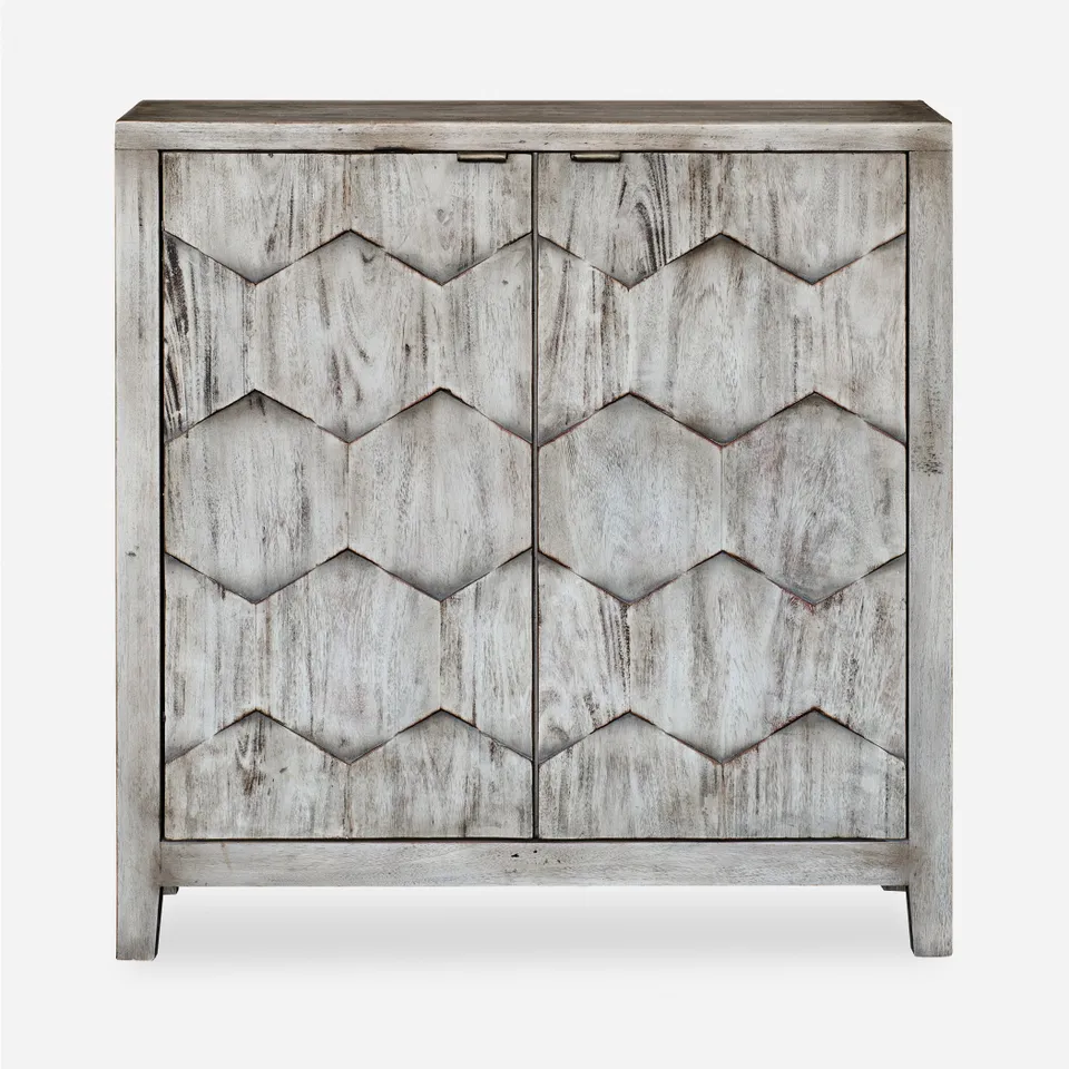 Catori Smoked Ivory Console Cabinet