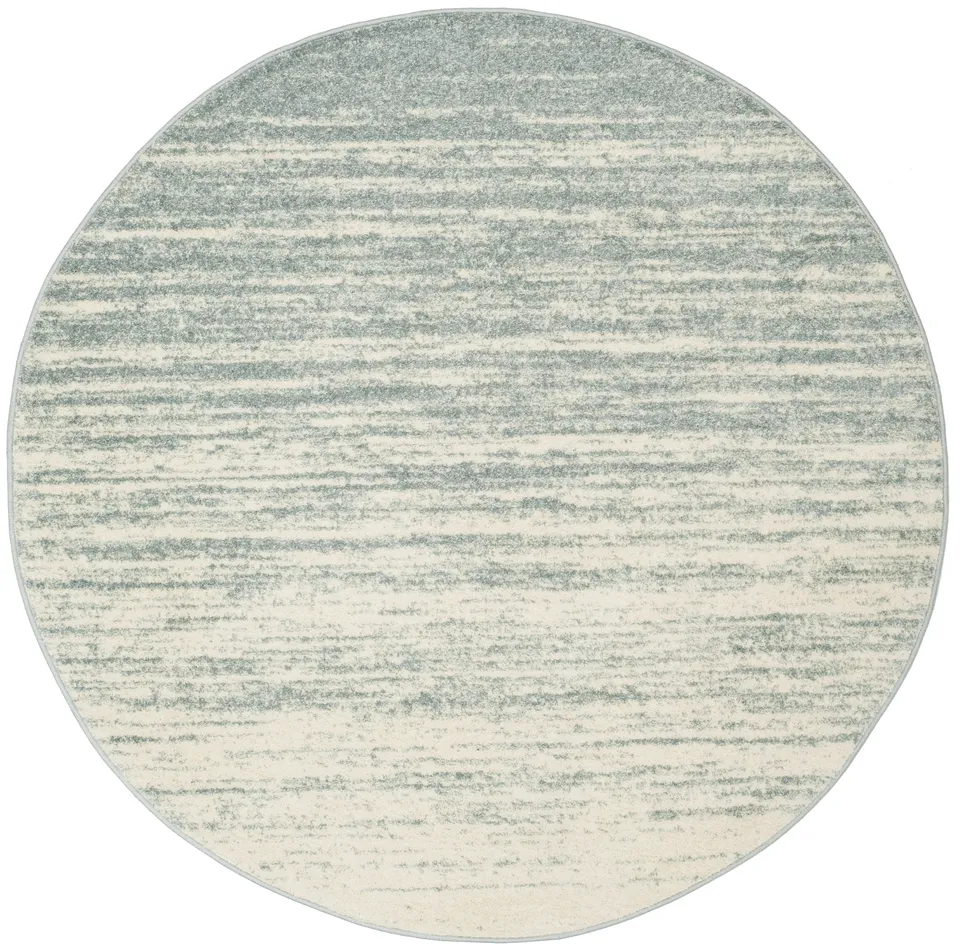 Arlo Home Woven Area Rug, ADR113T, Slate/Cream,  6' X 6' Round