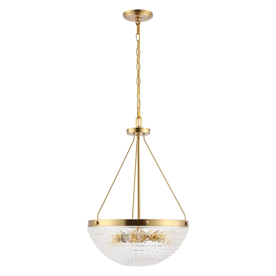 Thorin 3 Light 16.5 Inch Pendant - Brass
