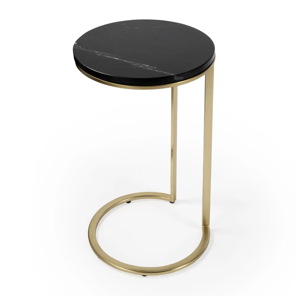 Shounderia Black Marble Side Table