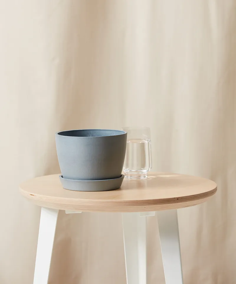Ecopots Round Pot - Small (6") -  Slate