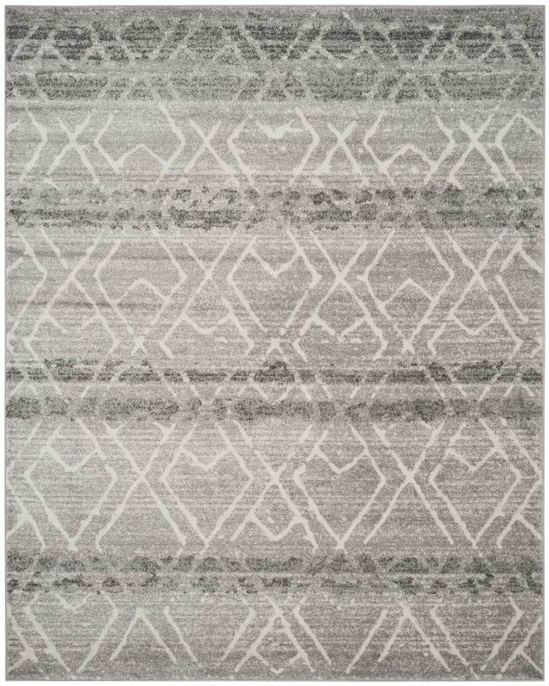 Arlo Home Woven Area Rug, ADR124B, Silver/Ivory,  8' X 10'
