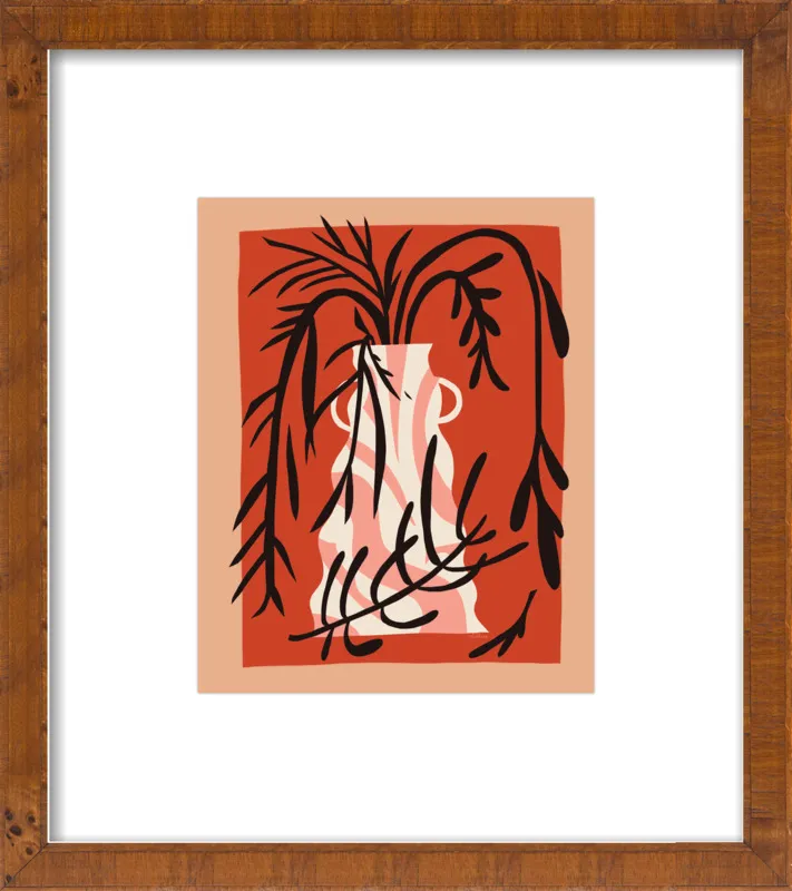vase in rust by Erin Wallace for Artfully Walls