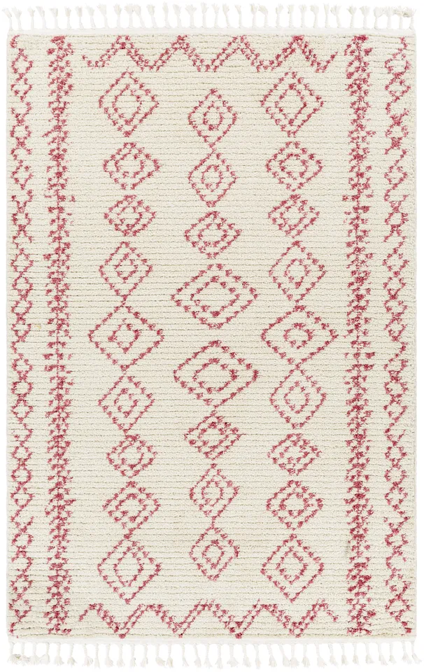 Casablanca Shag White Indoor 9'2" x 12' Machine Woven Rug