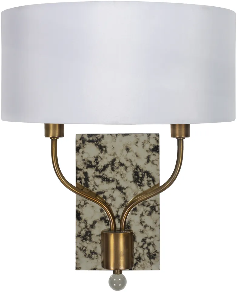 Ogee Metallic - Brass  6"L x 15"W x 17"H Wall Sconce
