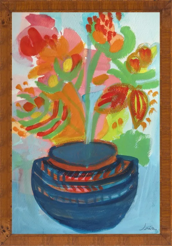 Red Flowers by Iria Fernandez Alvarez for Artfully Walls