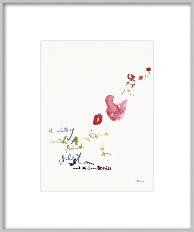 Strawberry Summer Storm by META WRABER for Artfully Walls