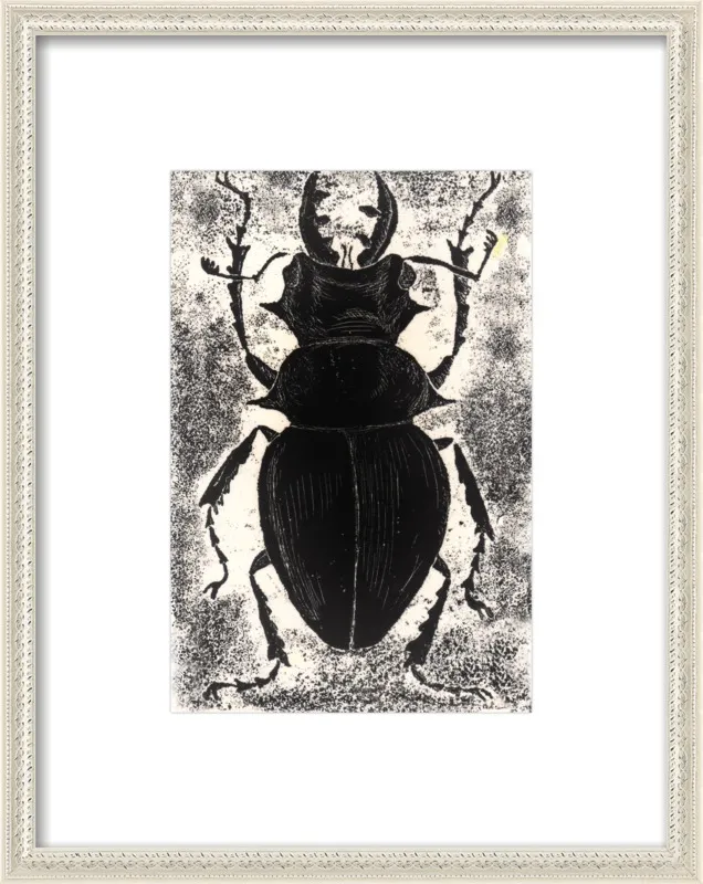 Black Beetle on White by Tennopent Sooster for Artfully Walls