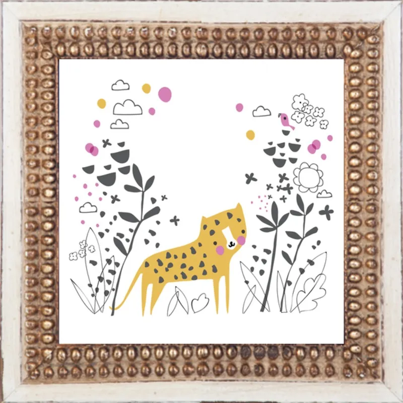 Little jungle leopard by Lizzie Mackay for Artfully Walls