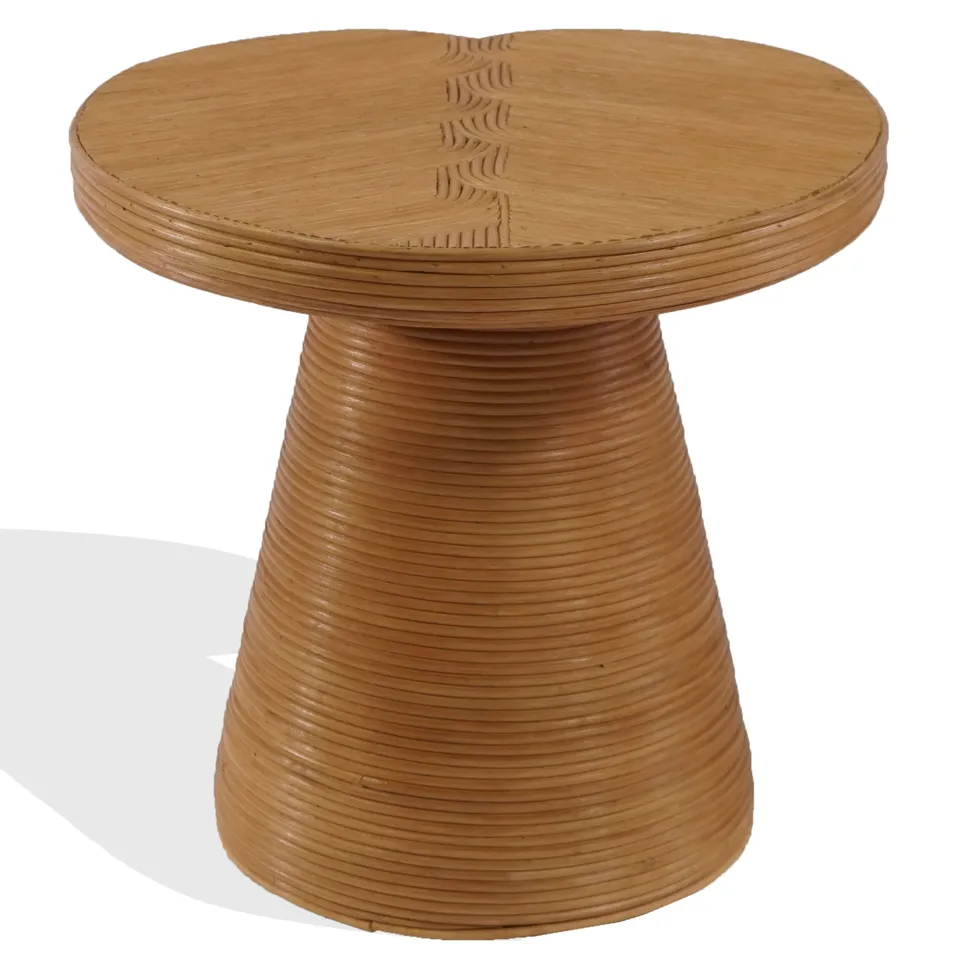 Vyvianna Rattan Accent Table - Natural