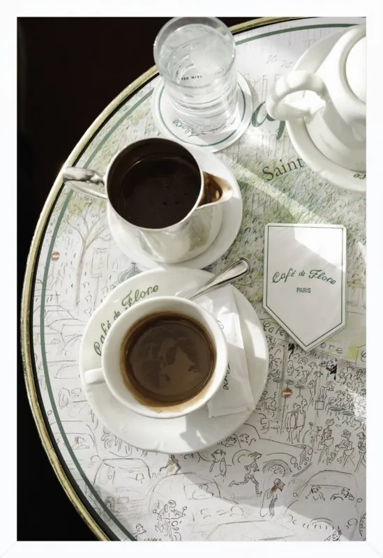 Chocolat chaud au Café de Flore by Lauren & Annael Tolila for Artfully Walls