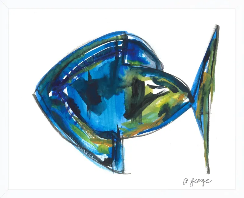 Asbtract Fish by Anthony George for Artfully Walls