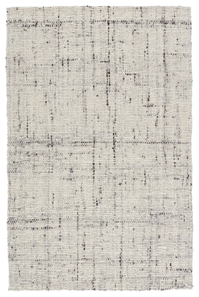 Season Handmade Solid Ivory/ Gray Runner Rug (3'X12')