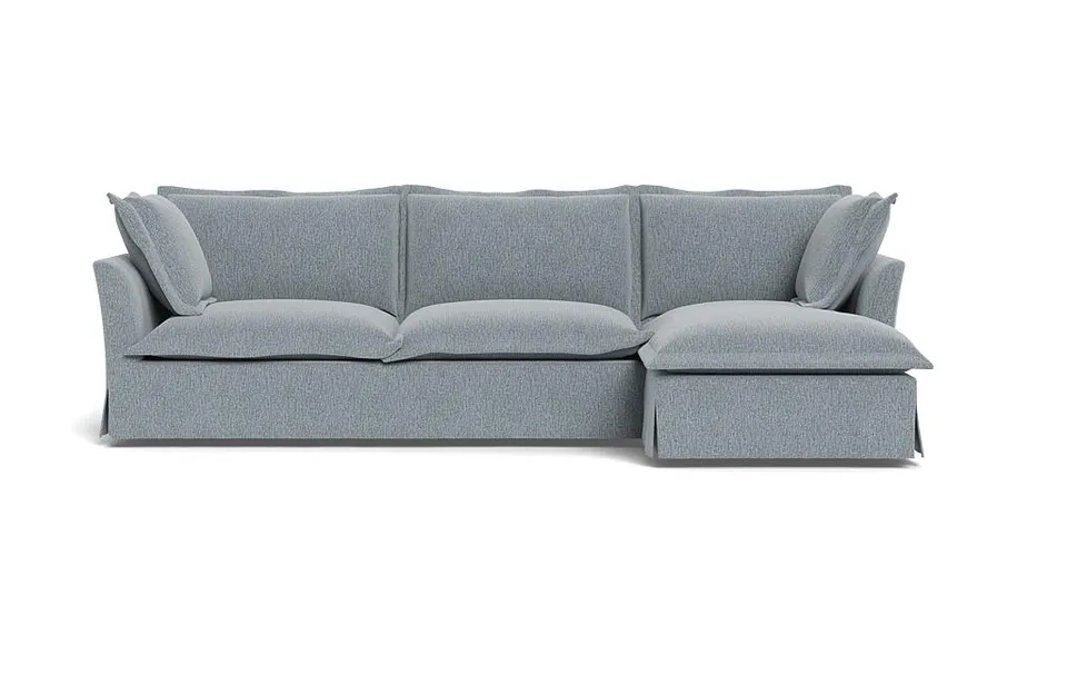 Skylar Slipcovered Right Chaise Sectional