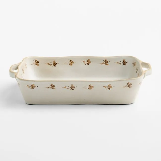 Marin Botanical 13.5"x10" Large Stoneware Baker