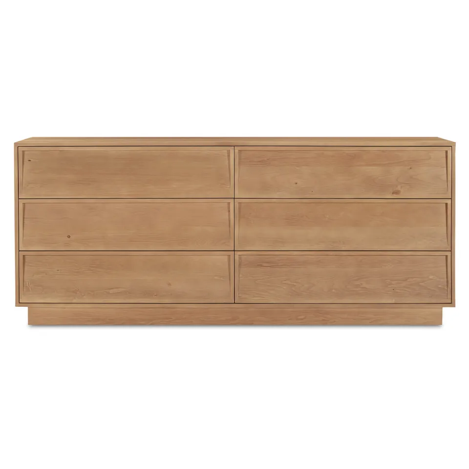 Hudson 6 Drawer Dresser Natural
