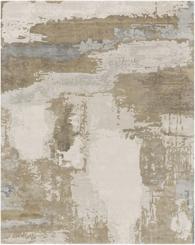 Kavita Beige Indoor 6' x 9' Handmade Rug