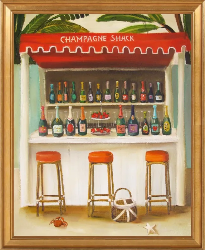Champagne Shack by Janet Hill for Artfully Walls