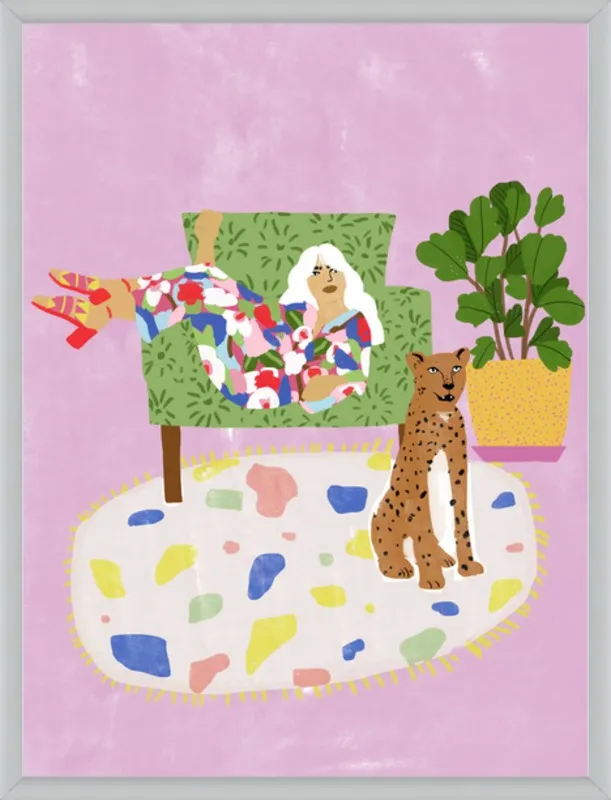 Lady and her tiger by Alja Horvat for Artfully Walls