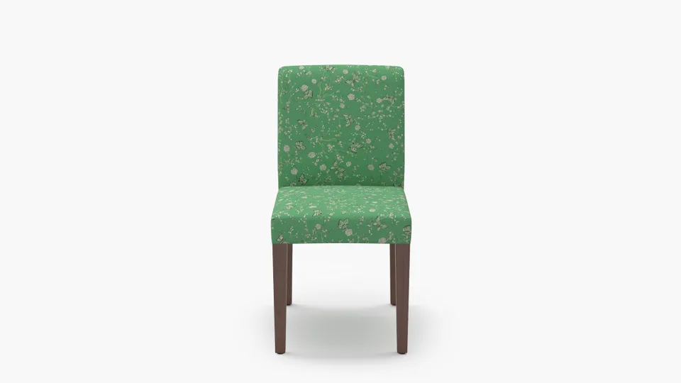 Signature Dining Chair, Kelly Mariposa, Walnut Square Tapered Leg