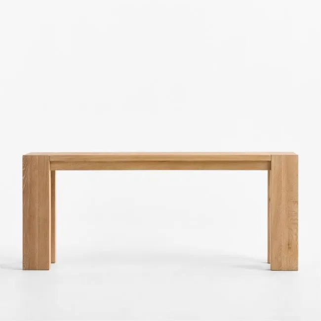 Terra Natural White Oak Wood 72" Console Table