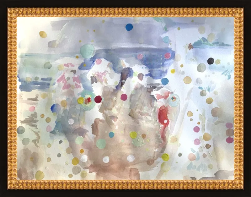 Beach scene (from memory)  by Hannah Dean for Artfully Walls