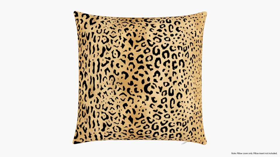 Throw Pillow Cover 20", Leopard, 20" x 20"