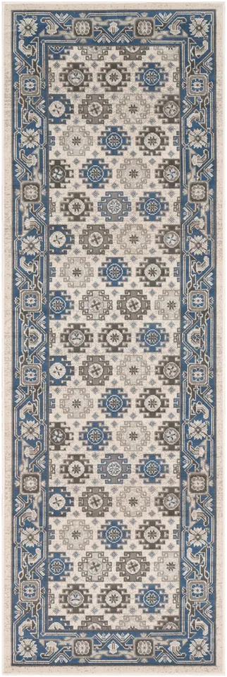 Roosevelt Beige Indoor 2'8" x 8' Machine Woven Rug