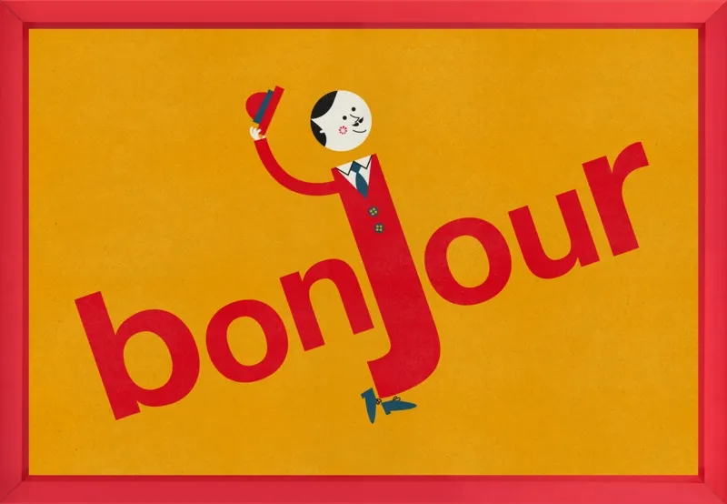 Bonjour by Blanca Gómez for Artfully Walls