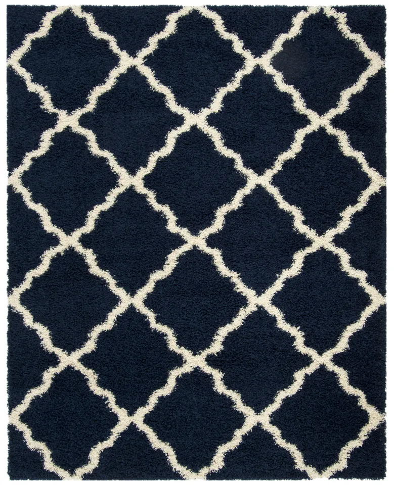 Arlo Home Woven Area Rug, SGD257N, Navy/Ivory,  8' X 10'
