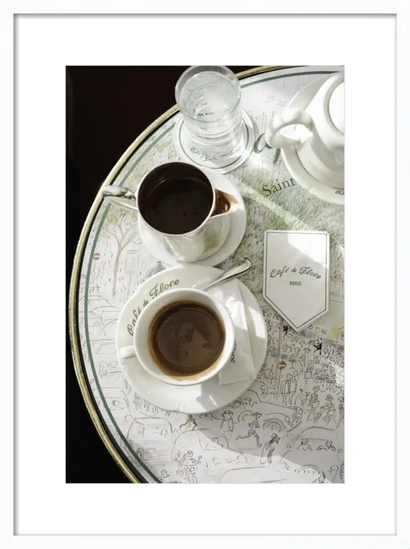 Chocolat chaud au Café de Flore by Lauren & Annael Tolila for Artfully Walls