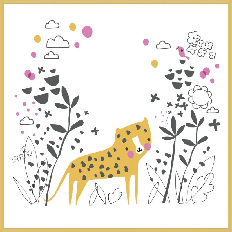 Little jungle leopard by Lizzie Mackay for Artfully Walls
