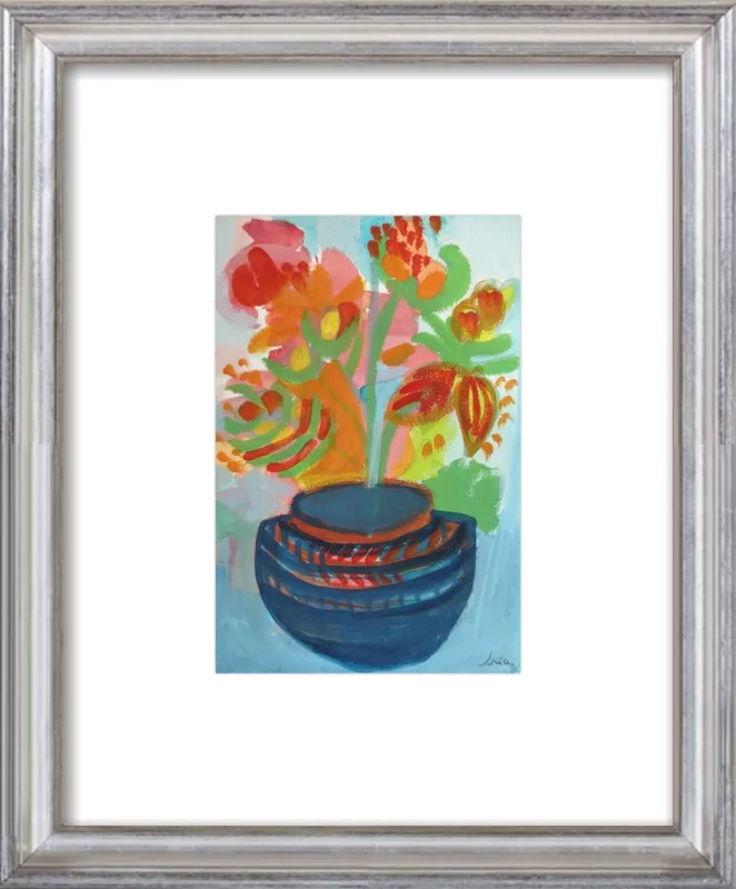 Red Flowers by Iria Fernandez Alvarez for Artfully Walls