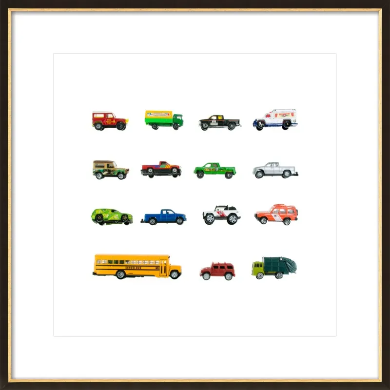 Vintage Toy Trucks by Jennifer Steen Booher for Artfully Walls