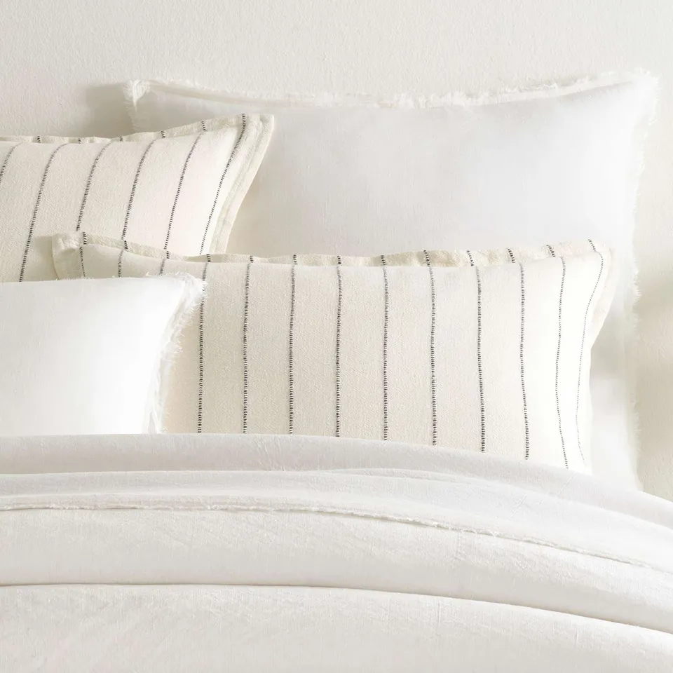 Faye Linen Dove White Sham