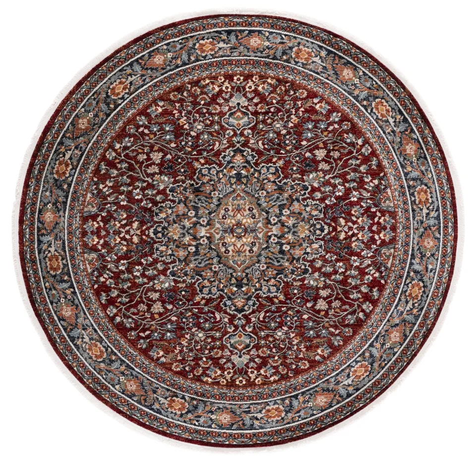 Lauren Ralph Lauren Collection Claredale Rug, Red/Navy, 6'7" Round