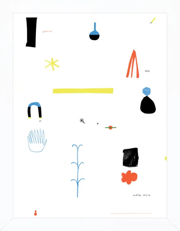 Working hard by playing around  by Agata Królak for Artfully Walls