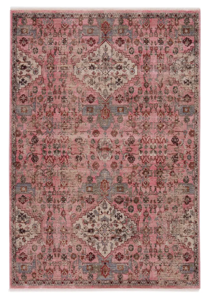 Vibe by Kerta Medallion Pink/ Beige Area Rug (5'X8')
