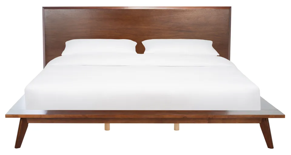 Moxie Mid Century Bed - Walnut - Arlo Home