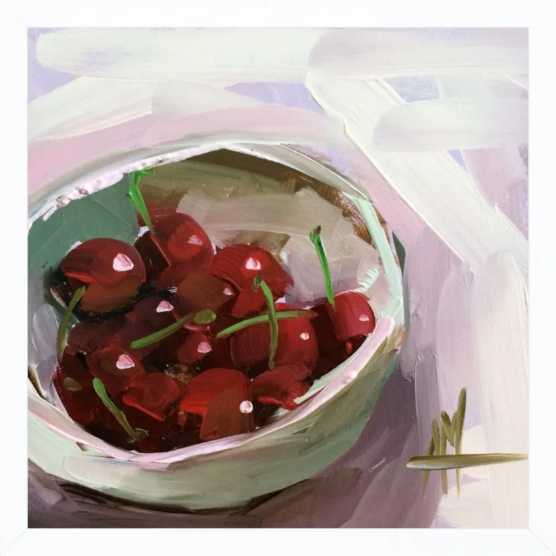 bowl of cherries no. 7 by Angela Moulton for Artfully Walls