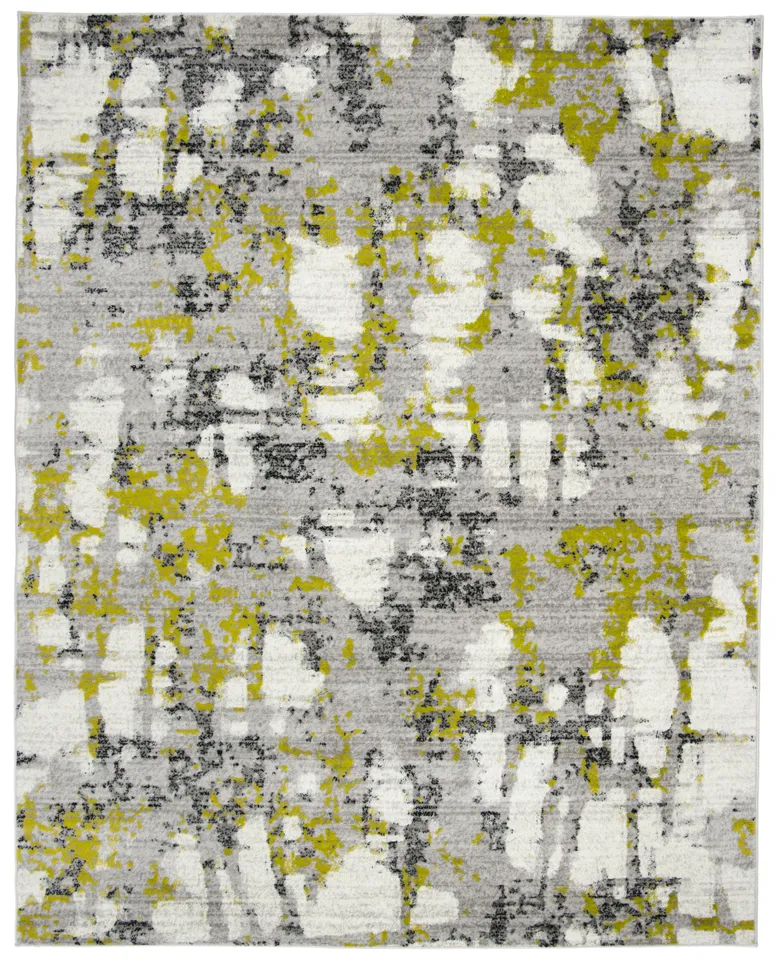 Arlo Home Woven Area Rug, SKY193G, Grey/Green,  8' X 10'