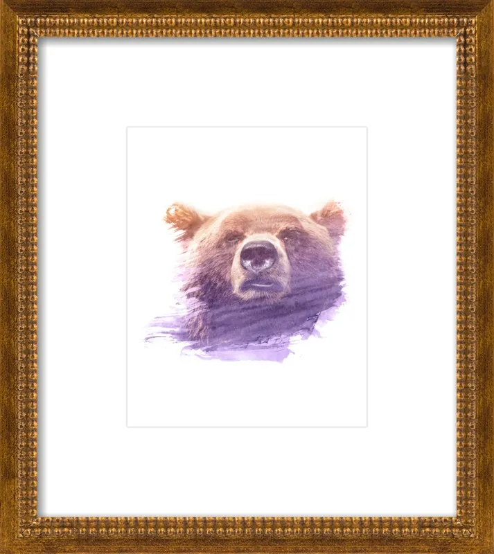 BEAR SUPERIMPOSED WATERCOLOR by Emiliano Deificus for Artfully Walls