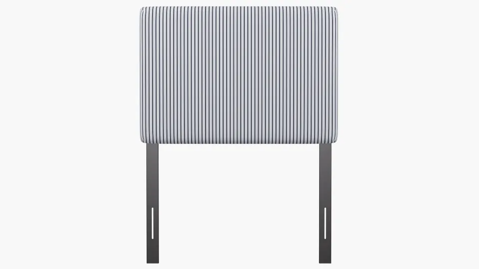 Square Back Headboard, Navy Classic Ticking Stripe, Twin