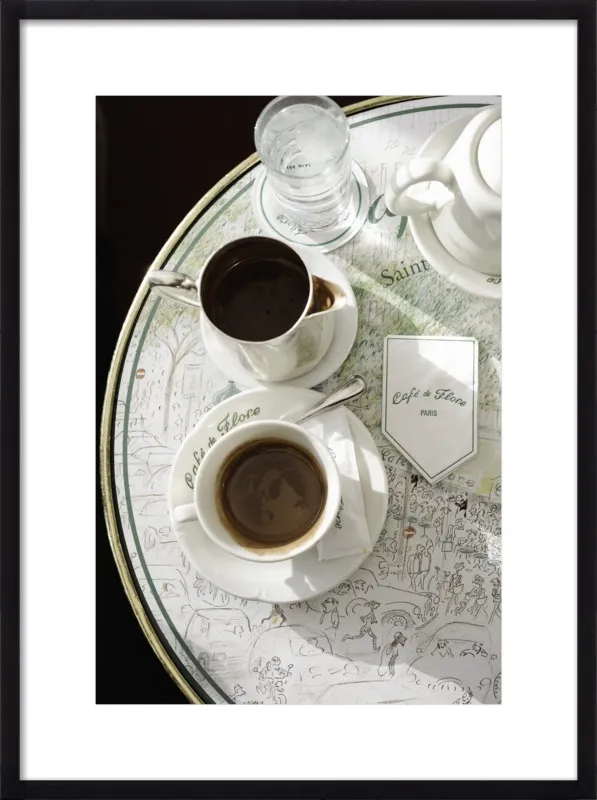 Chocolat chaud au Café de Flore by Lauren & Annael Tolila for Artfully Walls