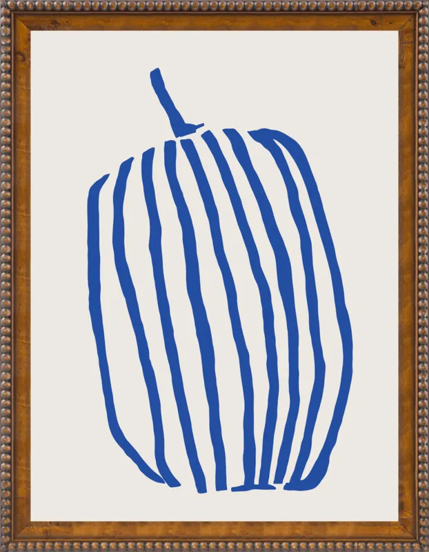 Striped pumpkin by Jessica Nielsen for Artfully Walls