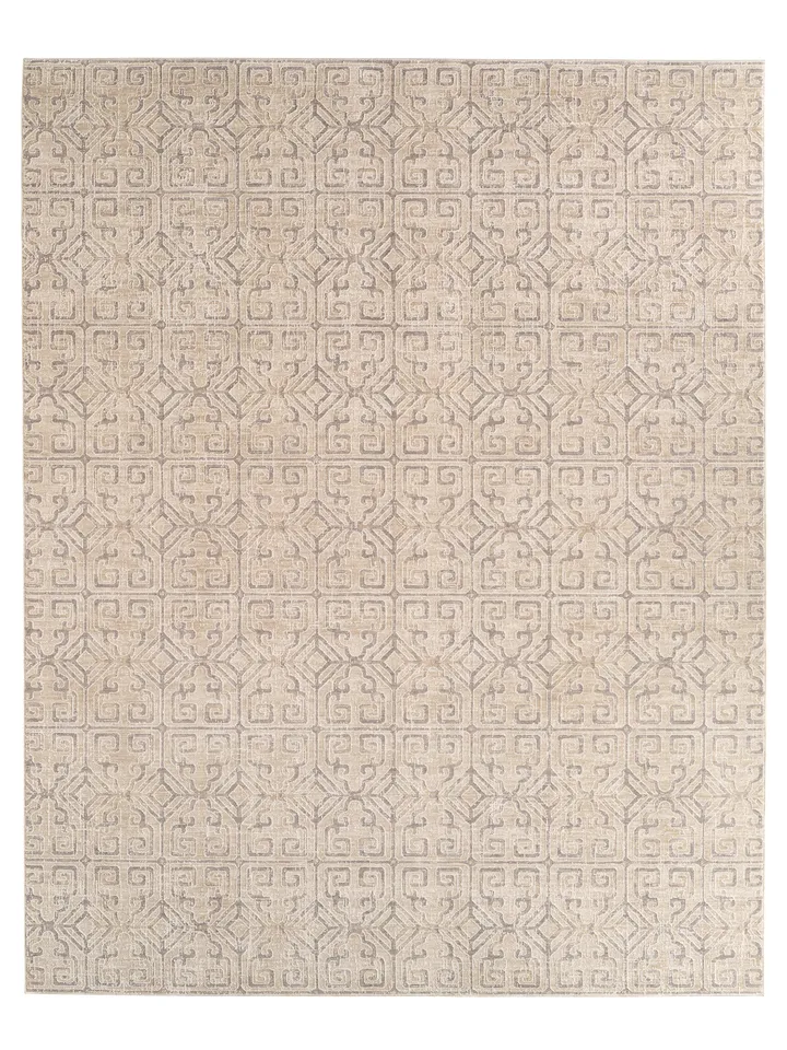 Stiles by Vern Yip PVY08 Geometric Tan/Gray Area Rug (12'X15'7")